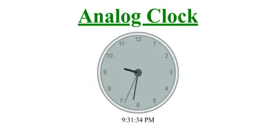 Analog Clock screenshot